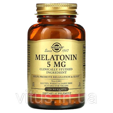 Мелатонин Solgar, Melatonin, 5 мг, 120 таблеток (ID#1913487061), цена ...