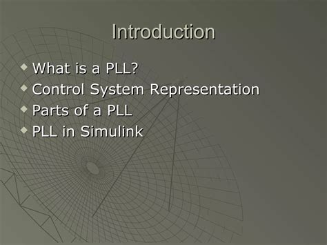 Phase Locked Loop Design Ppt