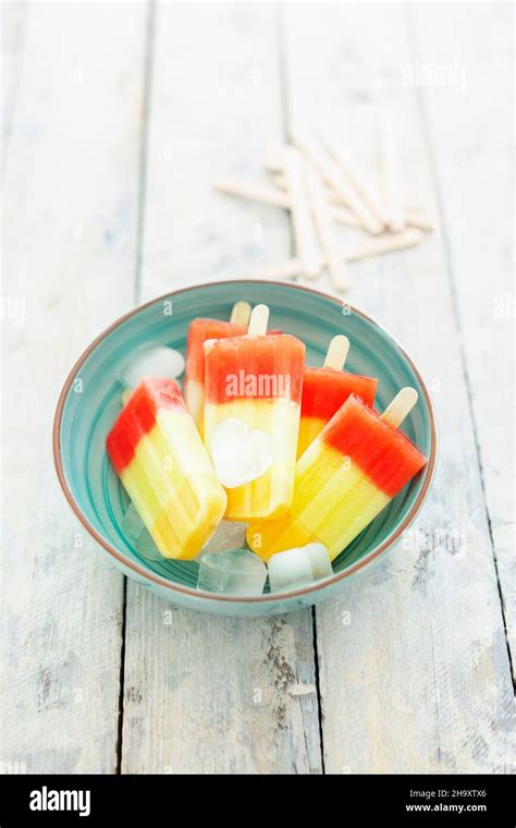 Coloured Popsicle Sticks Hi Res Stock Photography And Images Alamy