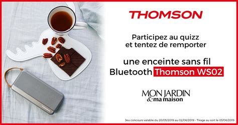 Jeu Concours Gagnez Une Enceinte Thomson Ws