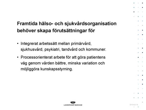 Framtidens Hälso Och Sjukvårdsorganisation Ppt Ladda Ner