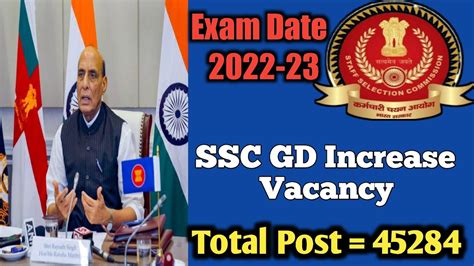 SSC GD New Vacancy 45284 Ssc Gd New Update Vacancy Increase 2022 23