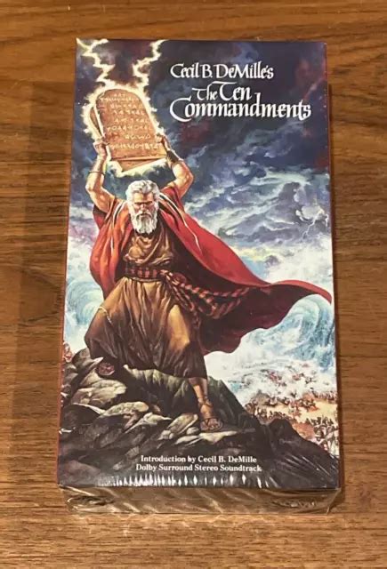 Cecil B Demille S The Ten Commandments Vhs Sealed Heston