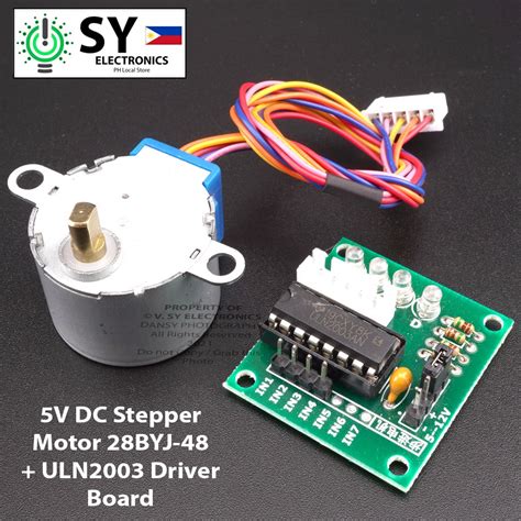 5V DC Stepper Motor 28BYJ 48 With ULN2003 Driver Board Module 5 Pins