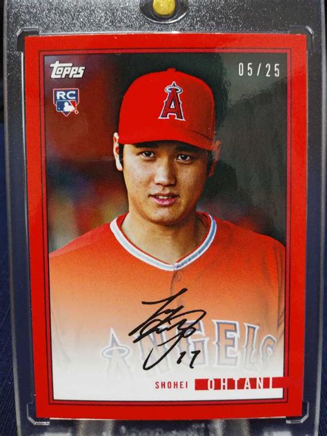 25枚限定 2018大谷翔平toppsrcルーキーカード29bプリントサインtopps｜売買されたオークション情報