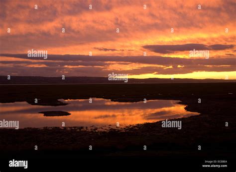 United Kingdom England Parkgate Sunset Stock Photo Alamy