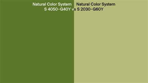 Natural Color System S G Y Vs S G Y Side By Side Comparison