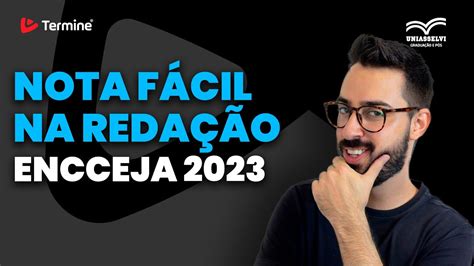 Nota F Cil Na Reda O Encceja Youtube