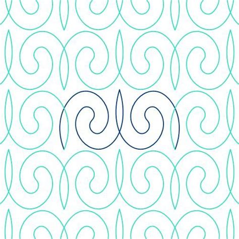 Cat Tails Pair Edge to Edge | Free motion quilt designs, Cat tail ...