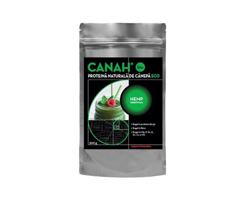 Pudra Proteica De Canepa Eco 300 G Canah La 27 04lei Nutriplantmed Ro