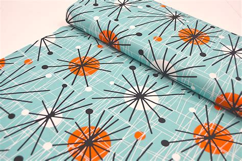 Atomic In Turquoise By Michael Miller Fabrics