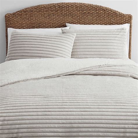 Frye Bedding Last Chancefrye 3piece Channel Stitch Faux Fur