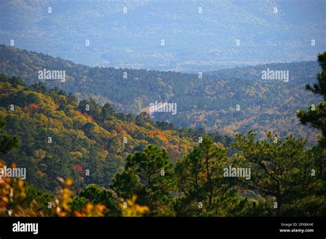 Talimena Scenic Drive Through The Ouachita Mountains Stock Photo Alamy