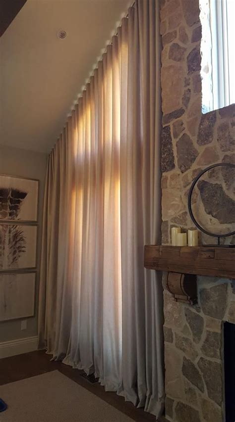 Gorgeous Custom Drapery on an Angled Window. | Custom drapery, Home decor, Drapery