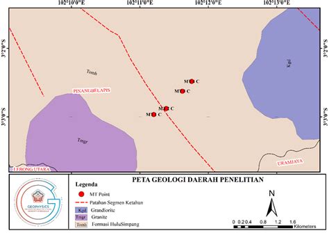 Gambar 1. Peta geologi daerah penelitian | Download Scientific Diagram