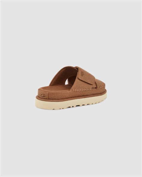 Goldenstar Cross Slide Chestnut Ugg