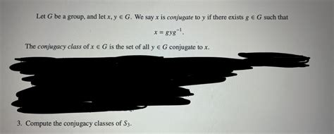 Solved Let G Be A Group And Let X Ying We Say X Is Chegg