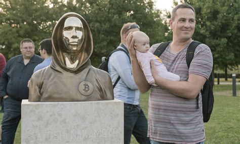 Satoshis Statue Is In Its Final Place Statue Of Satoshi Budapest