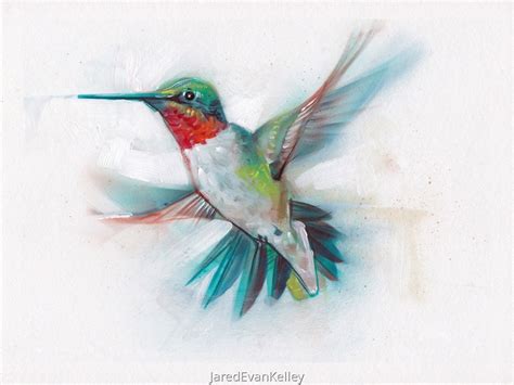 Acrylic Hummingbird Painting At Explore Collection