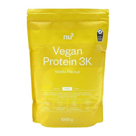 Nu3 Vegan Protein 3k Vanille 1000 G Farmaline