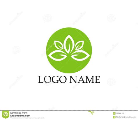 Logotipos Del Icono Verde Del Vector Del Elemento De La Naturaleza De