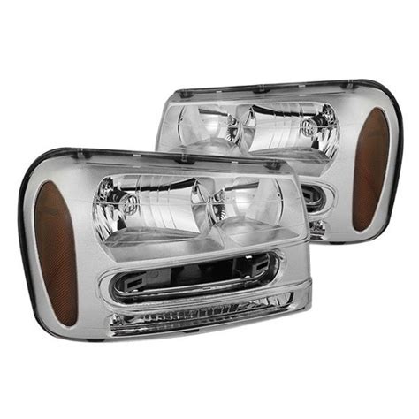 Spyder® Chevy Trailblazer Trailblazer Ext 2002 Chrome Euro Headlights