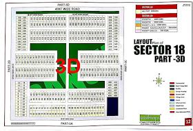 Greater Noida Industry I BUY I SALE I RENT Layout Plan Of Sector 18 3D