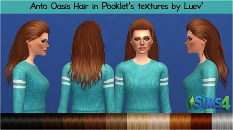 Mertiuza Anto`s Oasis Hair Retextured Sims 4 Hairs