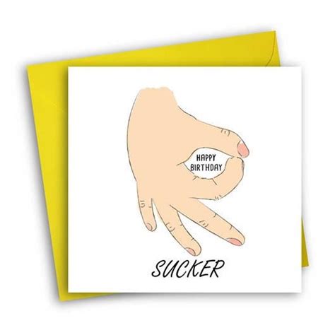 A Greeting Card With An Illustration Of A Hand Holding The Word Happy