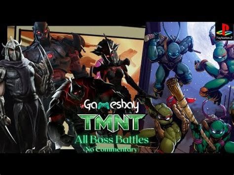 TMNT || All Boss Battles || PS2 4K Gameplay || Full Walkthrough || No ...