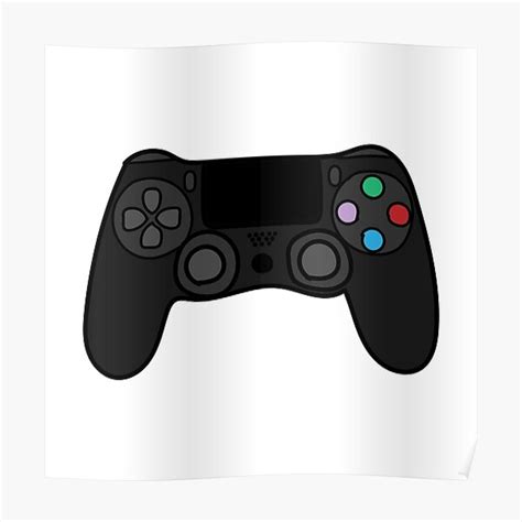 Poster Ps4 Controller Redbubble