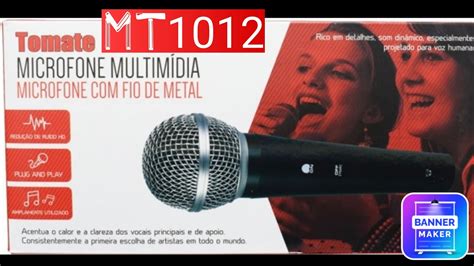 Review Microfone Tomate MT1012 YouTube