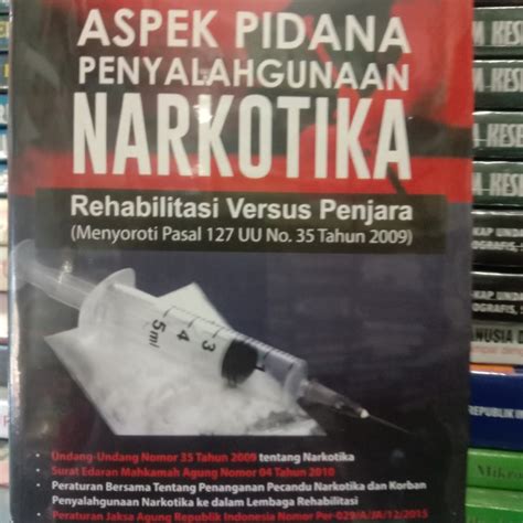 Jual Buku Aspek Pidana Penyalahgunaan Narkotika Shopee Indonesia