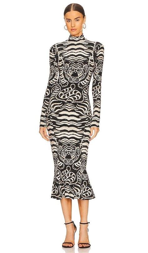 Pin By A Finny On Black White Looks Fishtail Midi Dress Dress