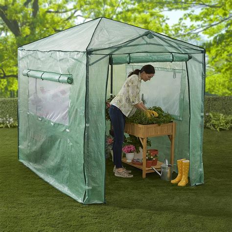 The Instant Pop Up Greenhouse Hammacher Schlemmer