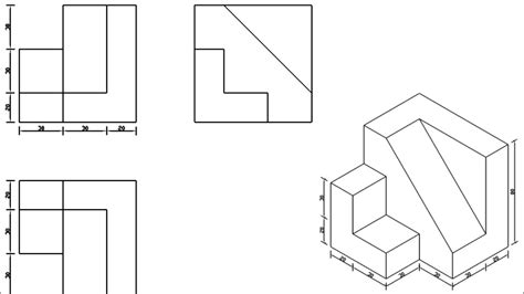 Engineering Drawing Isometric And Projection 3 Youtube