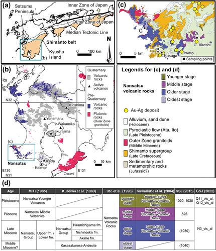 Full Article Geochemistry Of Neogene Nansatsu Volcanic Rocks In South