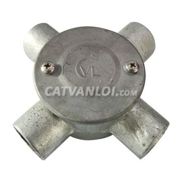 Malleable Iron Cross Circular Ways Junction Box Cat Van Loi G I