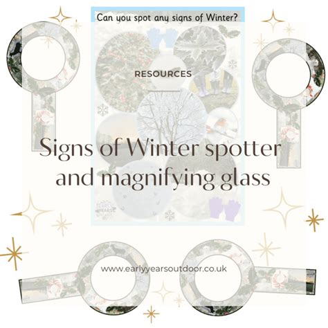 Winter Spotter And Magnifying Glass Early Years Outdoor