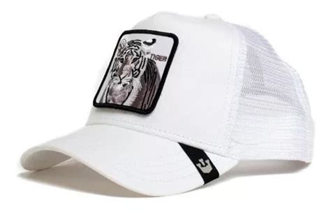 Gorra Original Goorin Bros Tiger Tigre Blanco Full