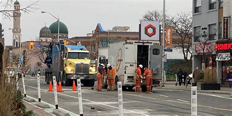 Gas Leak Shuts Down Danforth Avenue From Jones To Donlands