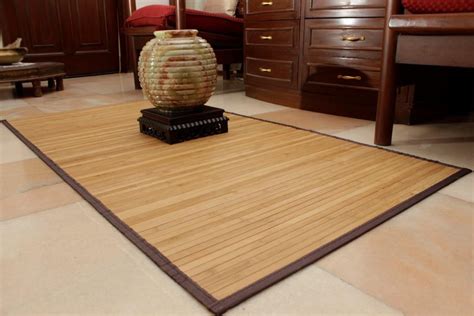 Bamboo Carpet Brown 3 X 5 Ft Bamboo Floor Mats And Runners Eco