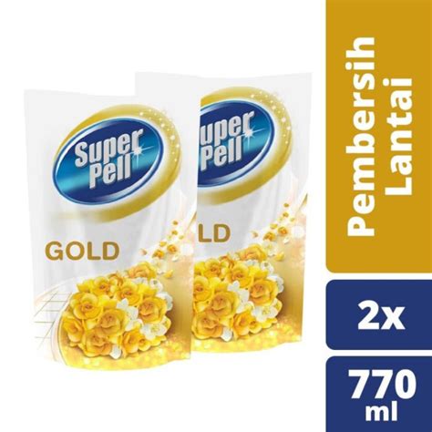 Jual Super Pell Pembersih Lantai Harum Gold Ml Twin Pack Shopee