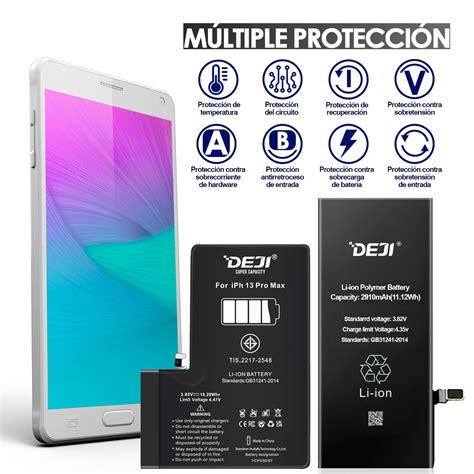 Bateria Para Iphone 13 Pro DEJI IC Original Capacidad 3095mAh Maxima D