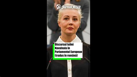 Discursul Iuliei Navalnaia N Parlamentul European Tradus N Rom N