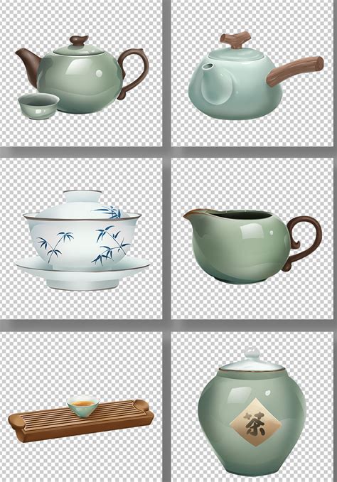 茶具素材 茶具模板 茶具图片免费下载 设图网
