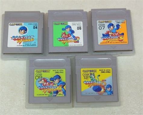 Nintendo Gameboy Rockman World Megaman 1 2 3 4 5 Set Japan GB EBay