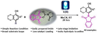 Regioselective C Sp2 H Imidation Of Arenes By Redox Neutral Visible