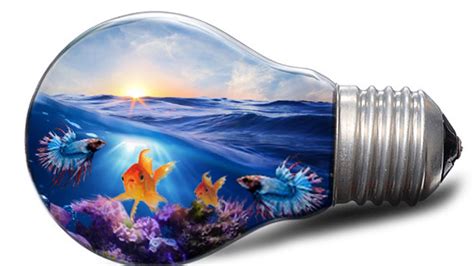 Photo Manipulation Water Splash In Bulb Photoshop Tutorial Youtube