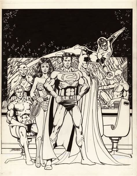 JLA By George Perez George Perez Justice League Of America Justice